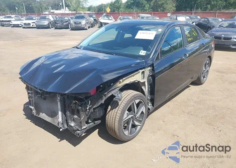 2023 Hyundai Elantra Hybrid Limited from USA, damaged, VIN KMHLN4AJ2PU036624